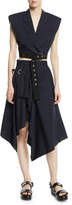 Thumbnail for your product : 3.1 Phillip Lim Tailored Pinstripe Handkerchief Skirt
