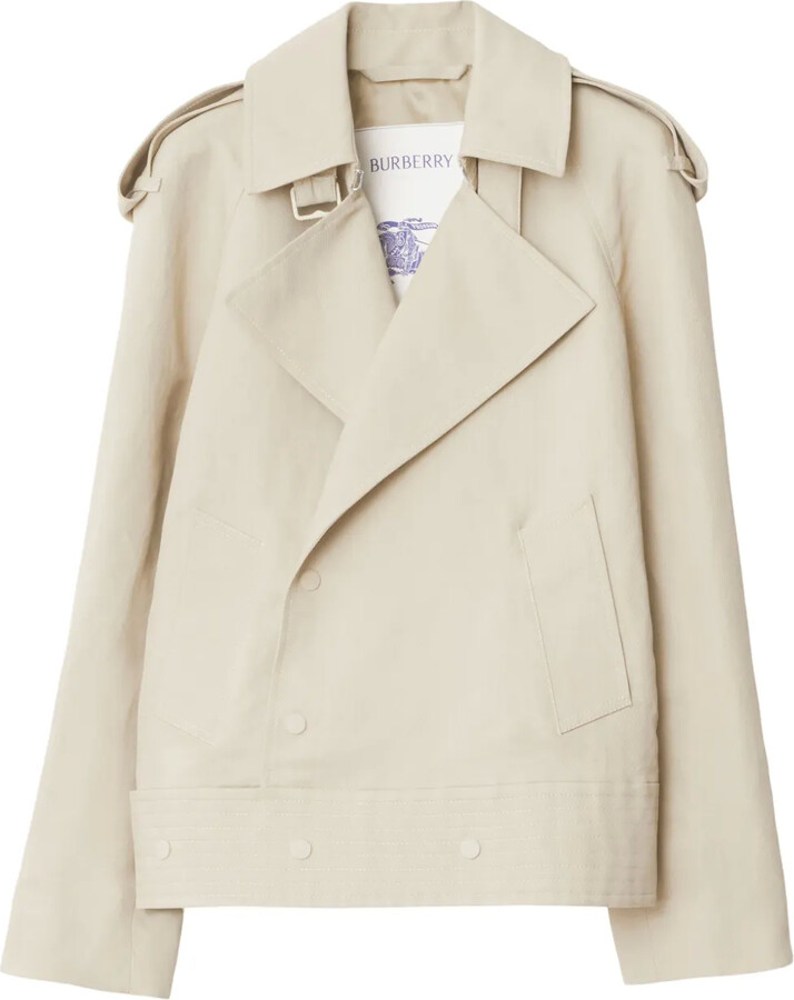 Burberry Off-Centre Canvas Trench Jacket