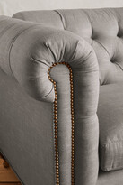 Thumbnail for your product : Anthropologie Linen Lyre Chesterfield Petite Sofa, Hickory