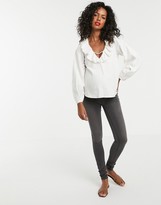 Thumbnail for your product : Mama Licious Mamalicious skinny jeans with stretch comfort panel - 34 inch length