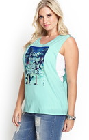 Thumbnail for your product : Forever 21 FOREVER 21+ palm springs muscle tee