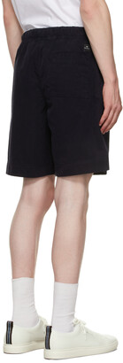 Paul Smith Navy Elasticized Waist Shorts