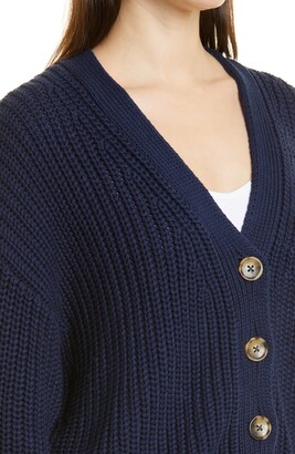 La Ligne Chunky Cotton Cardigan Sweater