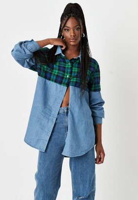 denim plaid