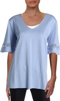 Thumbnail for your product : Lysse Gina Womens Flare Sleeve V-Neck Pullover Top