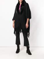 Thumbnail for your product : Twin-Set faux fur poncho