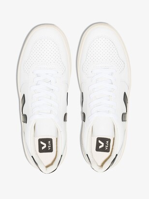 Veja white V-10 leather sneakers
