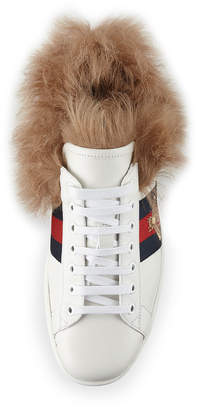 Gucci Ace Sneakers with Fur