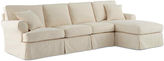 Thumbnail for your product : JCPenney FURNITURE PRIVATE BRAND Friday Brushed Canvas 3-pc. Right-Arm Chaise Sectional