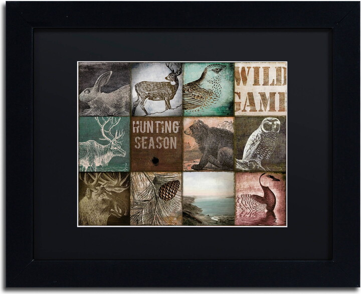 Trademark Fine Art "Cabelas" Canvas Art by Color Bakery Black Matte, Black Frame