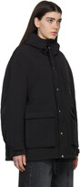 Thumbnail for your product : R 13 Black Oversized Parka Coat
