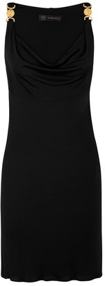 Versace Black Medusa Jersey Mini Dress