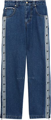Eytys Titan logo-tape wide-leg jeans ShopStyle