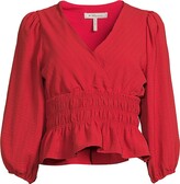 Thumbnail for your product : BCBGeneration Shirred Peplum Crop Top