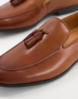 Thumbnail for your product : Office manage tassel loafers in tan leather