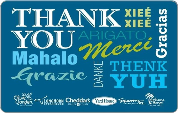 Darden® Restaurants $25 Thank You eGift Card