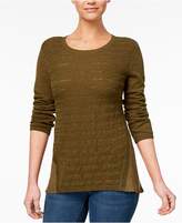 Thumbnail for your product : Style&Co. Style & Co High-Low Contrast Sweater, Created for Macy's