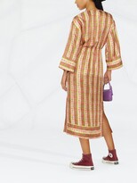 Thumbnail for your product : Sandro True stripe-print silk dress