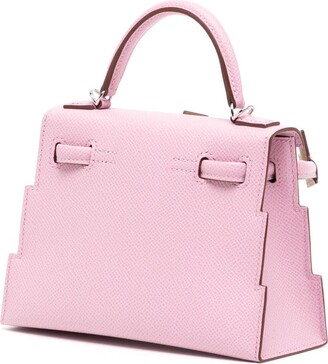 Hermès 2022 pre-owned mini Kelly Doll Picto handbag, Pink