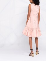 Thumbnail for your product : Talbot Runhof Sleeveless Ruffle-Hem Dress