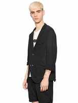 Thumbnail for your product : 08sircus Wool Blend Crepe Jersey Blazer