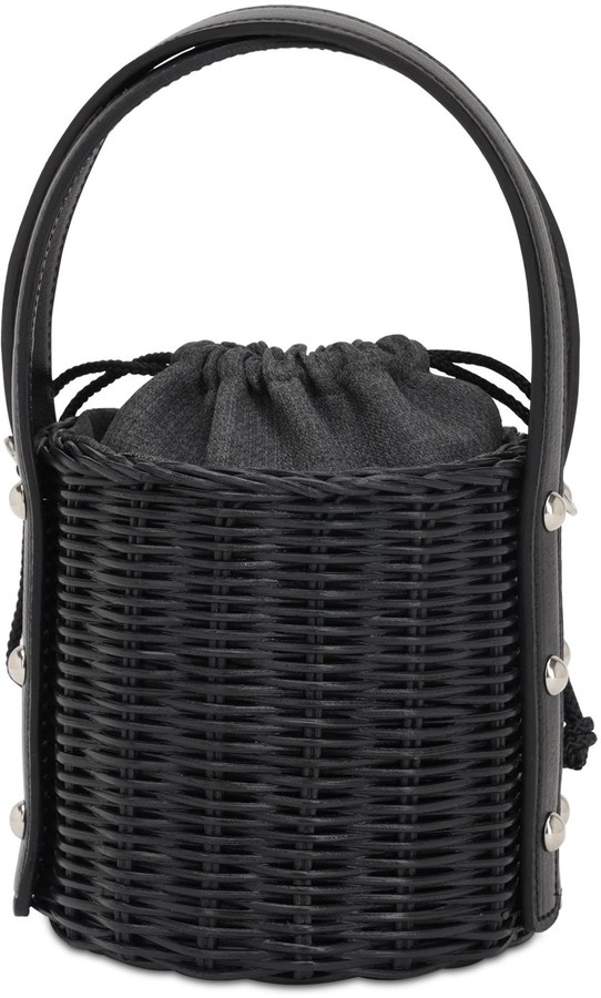 black basket bag