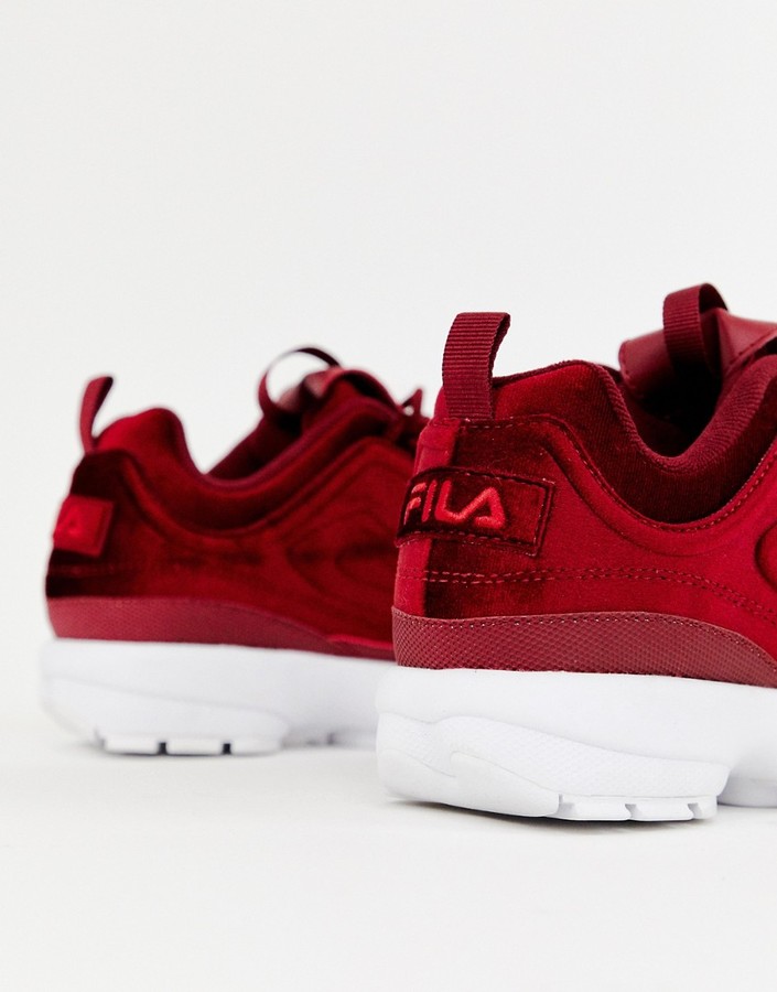 fila disruptor maroon