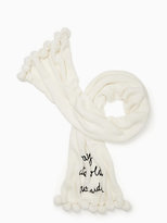 Thumbnail for your product : Kate Spade Baby its cold outside scarf