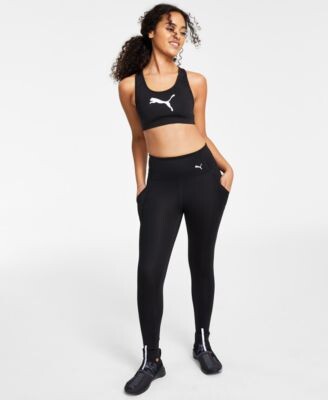 Puma Womens Medium Impact Sports Bra High Waist Side Pocket Legging -  ShopStyle
