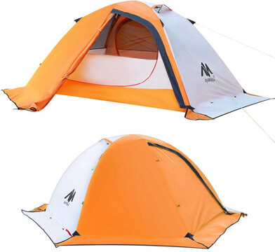 Ayamaya 2 Person Backpacking Tent For 4-Seasons Winter Waterproof Tent Lightweight Camping Gear For Backpacking Easy Set Up Cold Weather Essentials