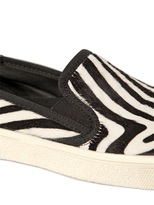 Thumbnail for your product : Saint Laurent Skate Ponyskin Zebra Printed Sneakers