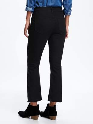 Old Navy Black Flare Ankle Mid-Rise Jeans for Women