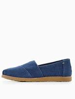 Thumbnail for your product : Toms Canvas Crepe Espadrille - Navy