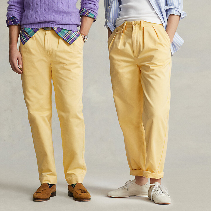 Ralph Lauren Whitman Relaxed Fit Pleated Chino Pant - ShopStyle