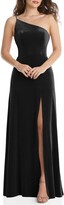 Thumbnail for your product : After Six One-Shoulder Velvet Gown