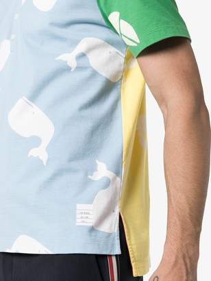 Thom Browne nautical print polo shirt