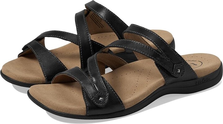 Taos Footwear Double U Women's Shoes Black : 6 M Leather
