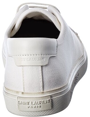 Saint Laurent Malibu Canvas & Leather Sneaker