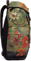 Thumbnail for your product : Gucci Multicolor Canvas Flora Snake Print Backpack