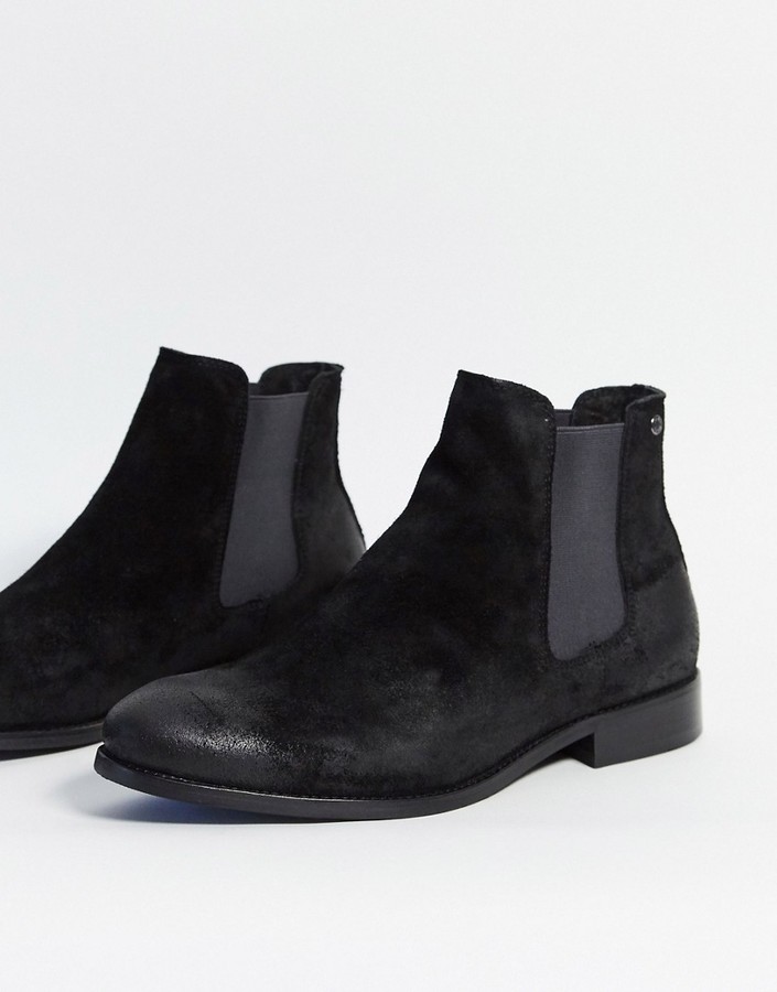 Jack and Jones suede chelsea boots - ShopStyle