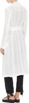 Thumbnail for your product : Yohji Yamamoto Lacy Lawn Trench Coat-White