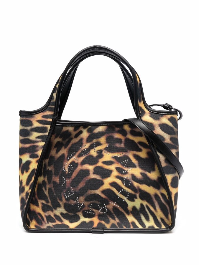 Bag Leopard Print Tote Crossbody Leather Shoulder Animal Black New Nwt Handbag 