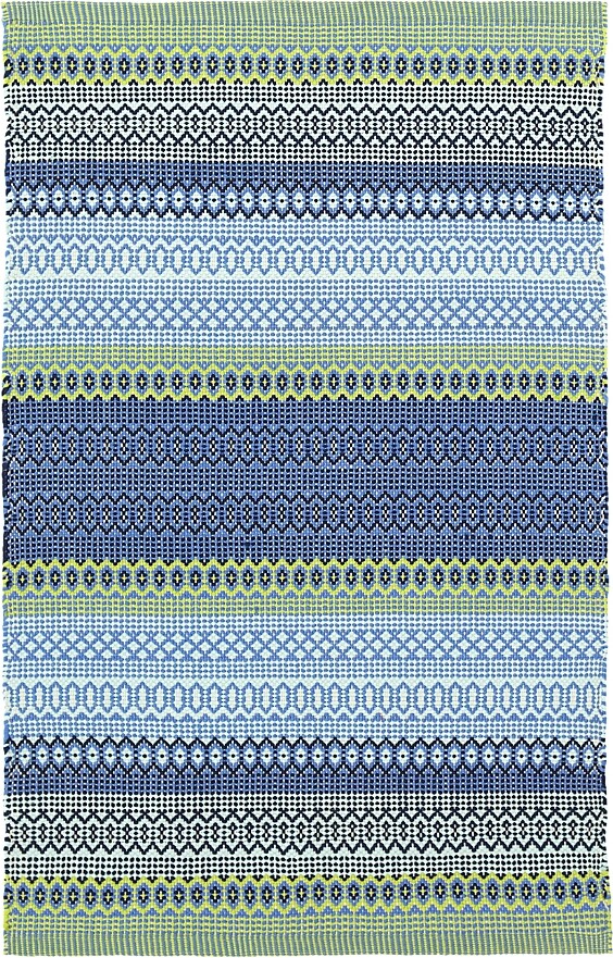 Dash & Albert By Annie Selke Dash Albert by Annie Selke DA662 Fiesta Stripe Indoor/Outdoor Area Rug 2'6x12'0