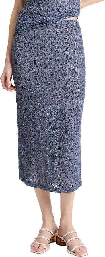 Vince Floral Smocked Skirt