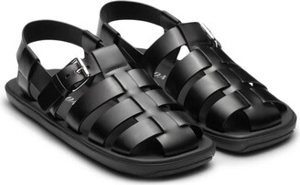 【関税＆送料込み】Prada Interwoven Straps Flat Sandals Prada Interwoven Straps Flat Sandals - ShopStyle