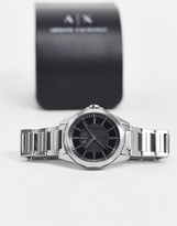 Thumbnail for your product : Armani Exchange stainless steel silver watch