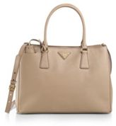 Thumbnail for your product : Prada Saffiano Medium Double Zip Top-Handle Bag