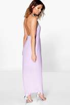 Thumbnail for your product : boohoo Boutique Mei Embellished Halterneck Maxi Dress