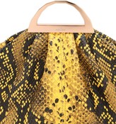 Thumbnail for your product : THE VOLON Mini Gabi Snake Printed Leather Clutch