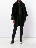 Thumbnail for your product : Drome leather trim reversible coat